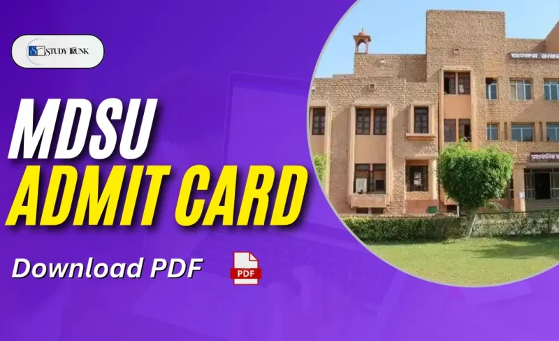 MDSU Admit Card