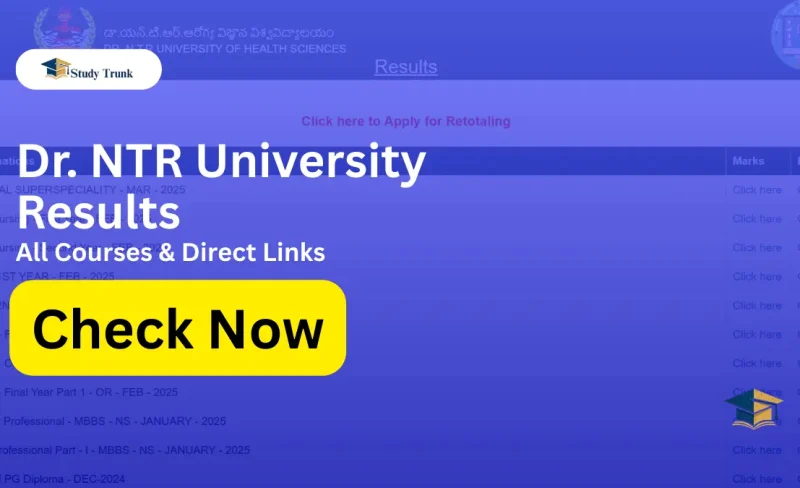 Dr. NTR University Results